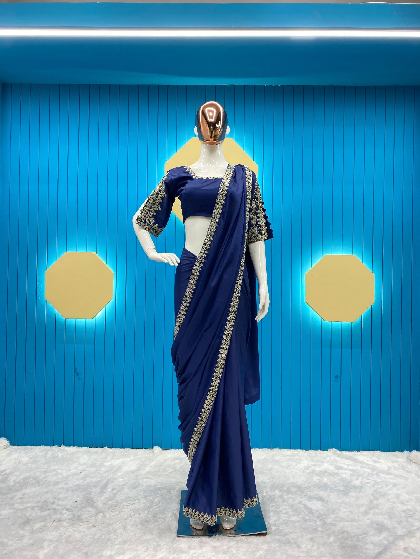 LG 1799 Embroidery Cording Lace Crepe Silk Sarees Catalog